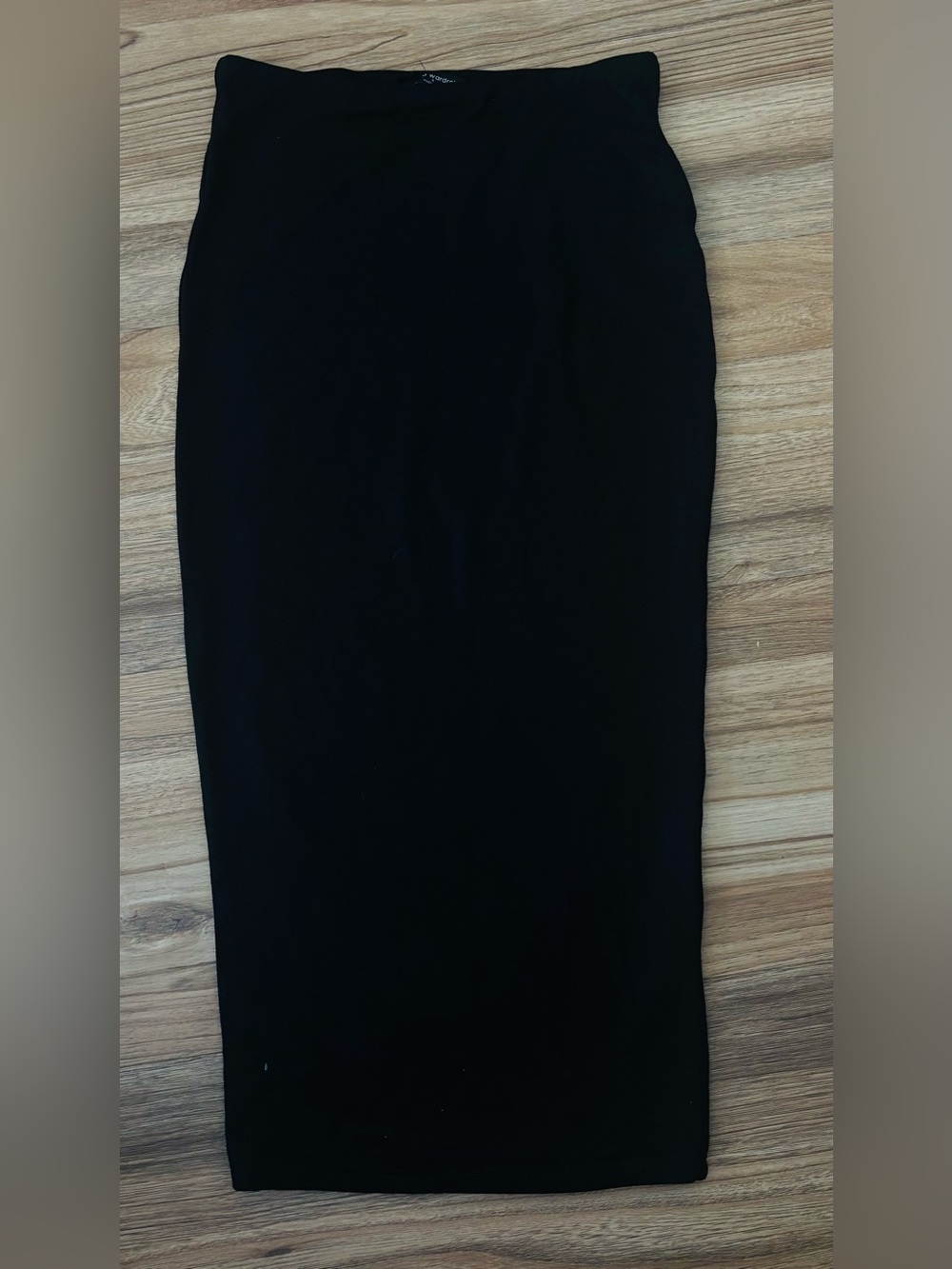 Naked Wardrobe Black  Bodycon Midi Skirt Double Lined Size S